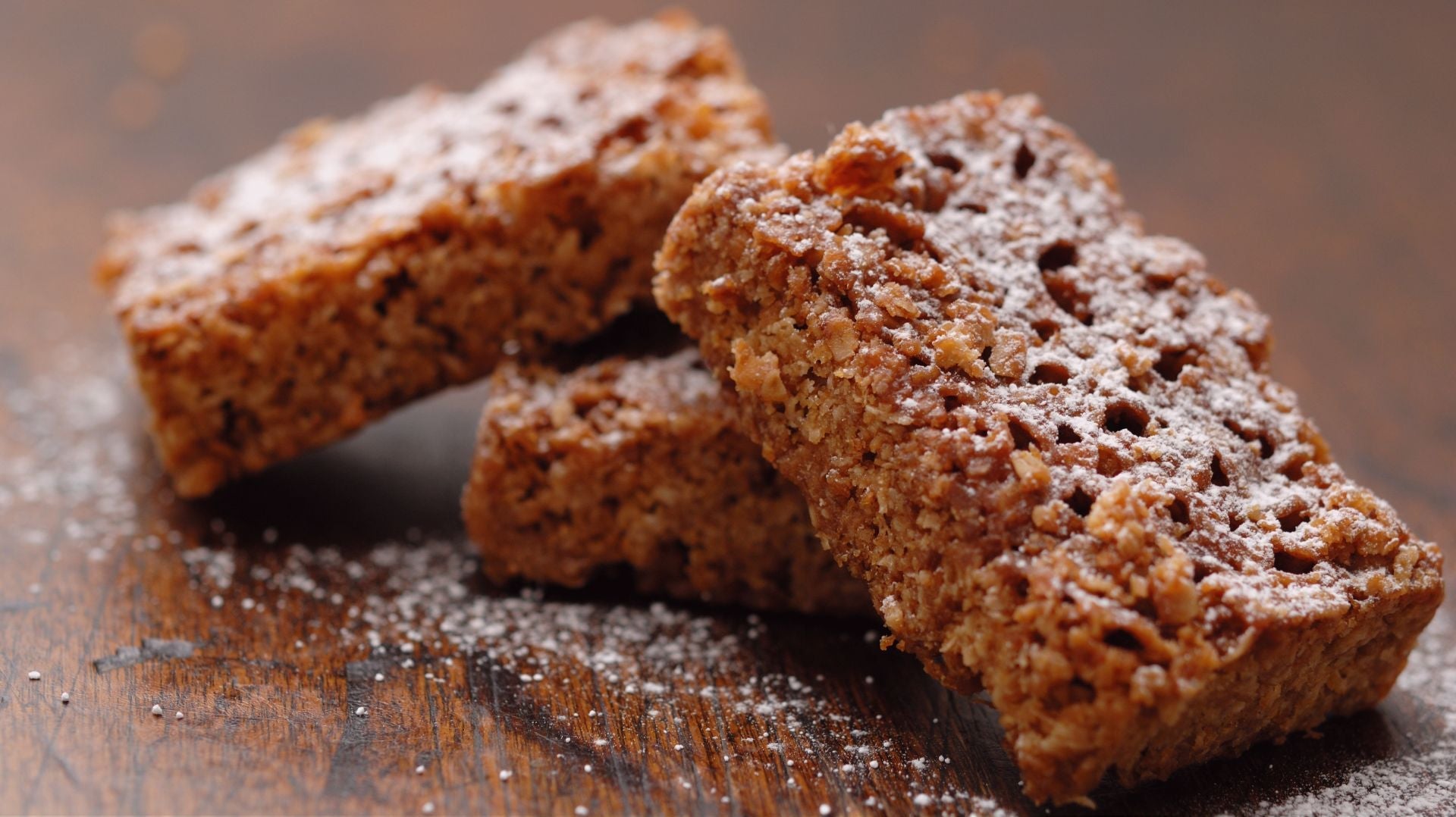 Rhubarb and Ginger Flapjacks