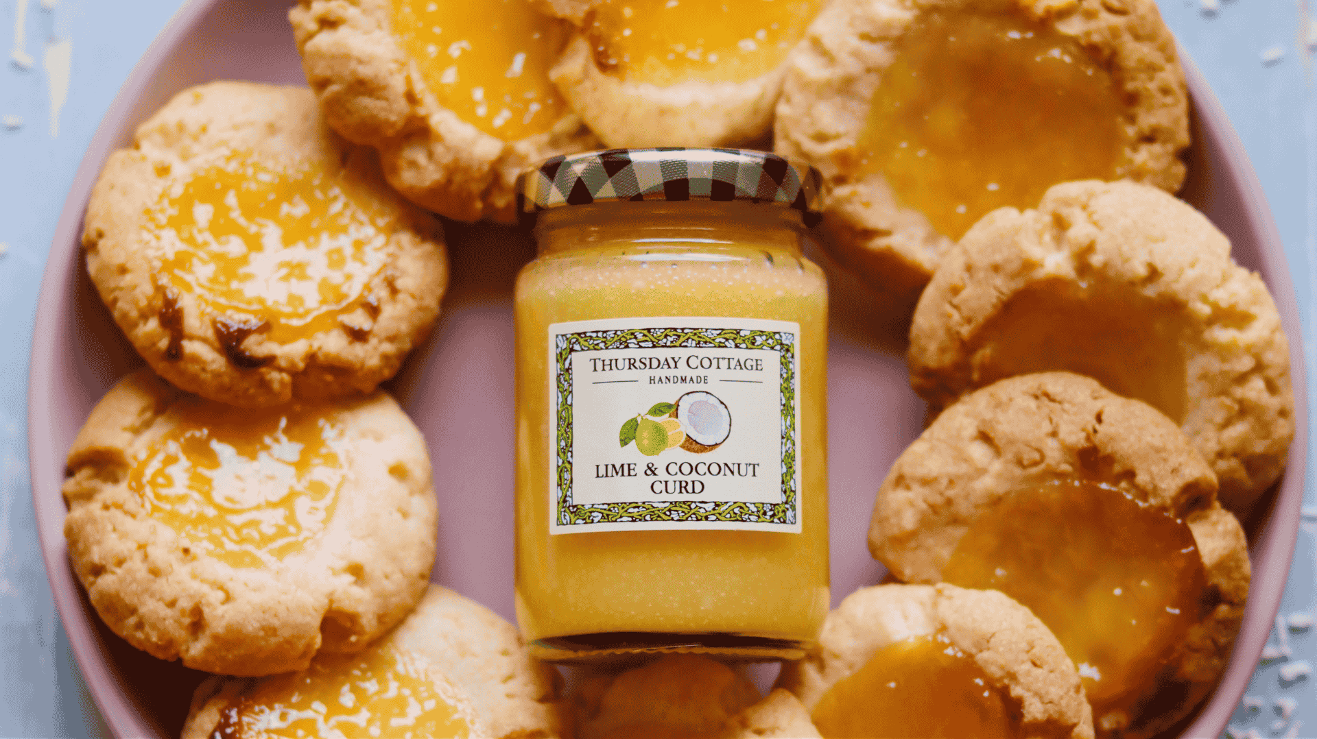 Lime & Coconut Curd Cookies