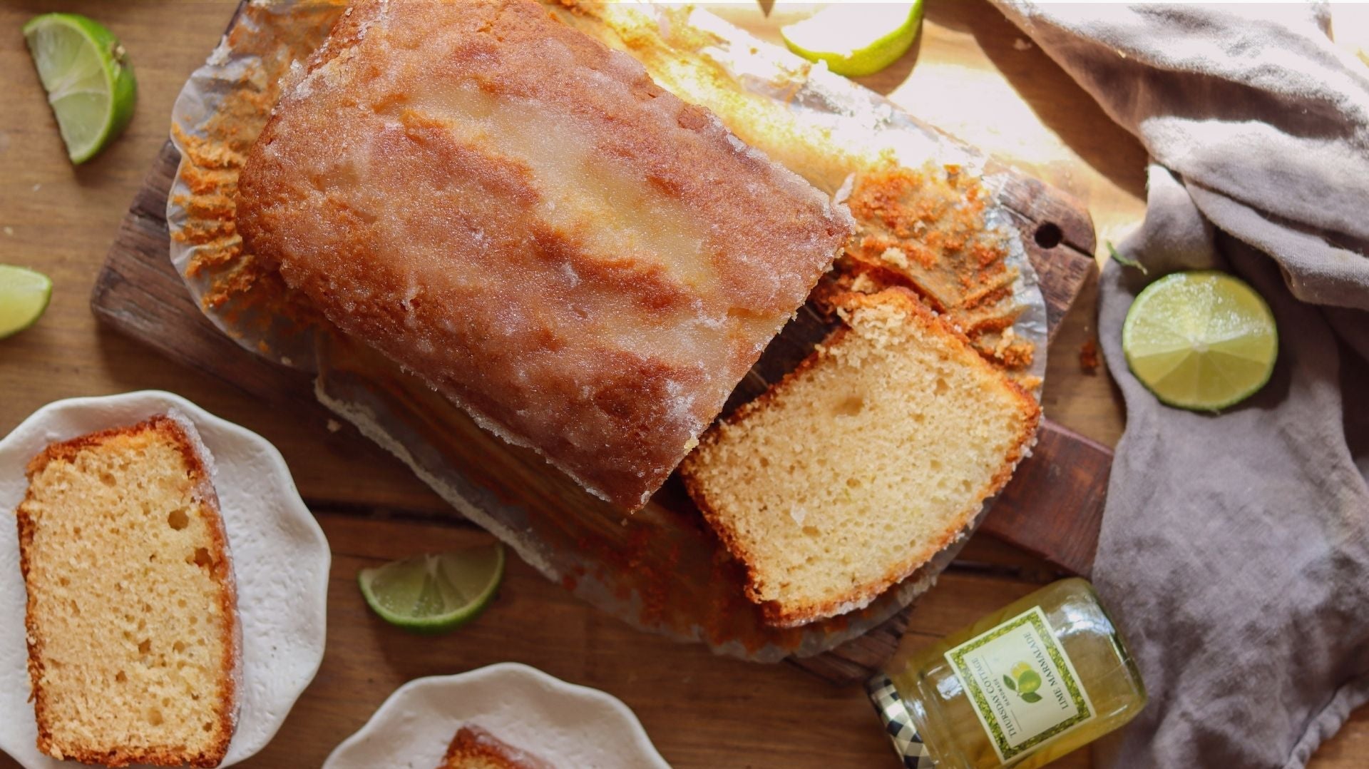 Lime Marmalade Gin Drizzle Loaf