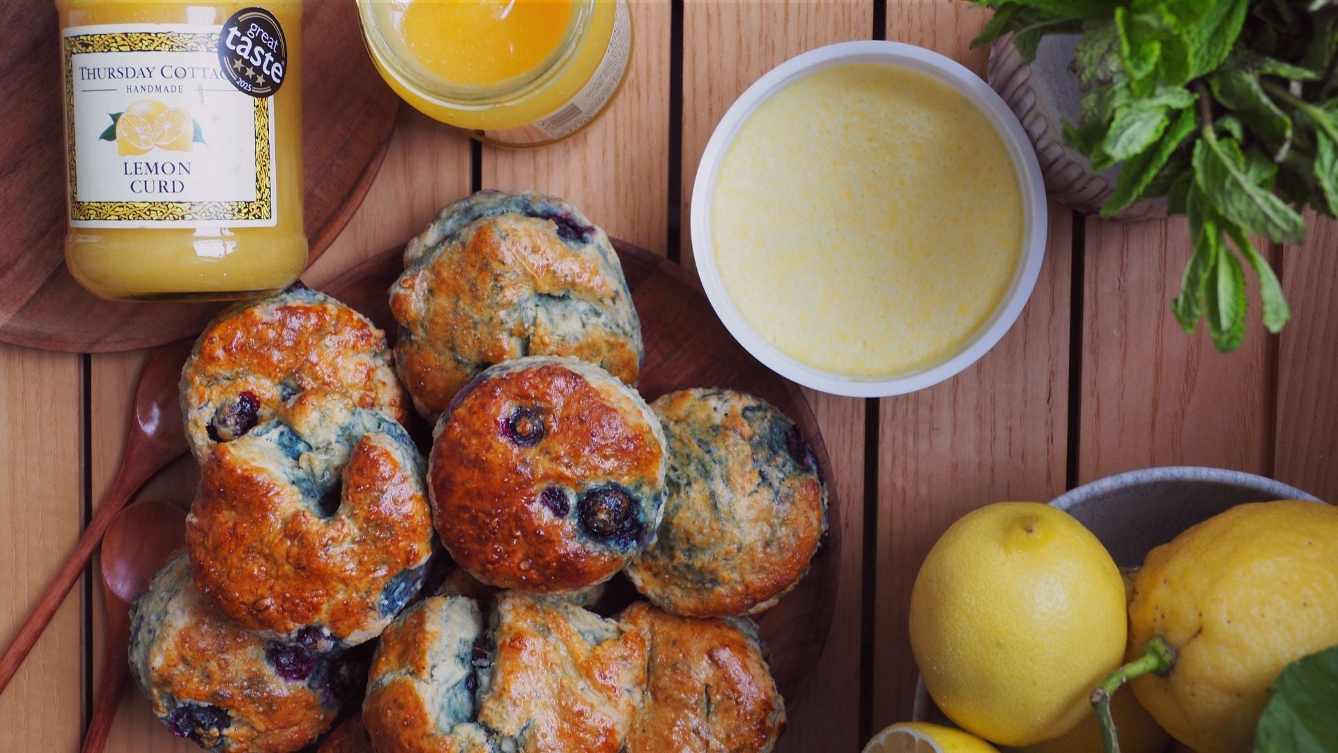 Miso Blueberry Scones with Lemon